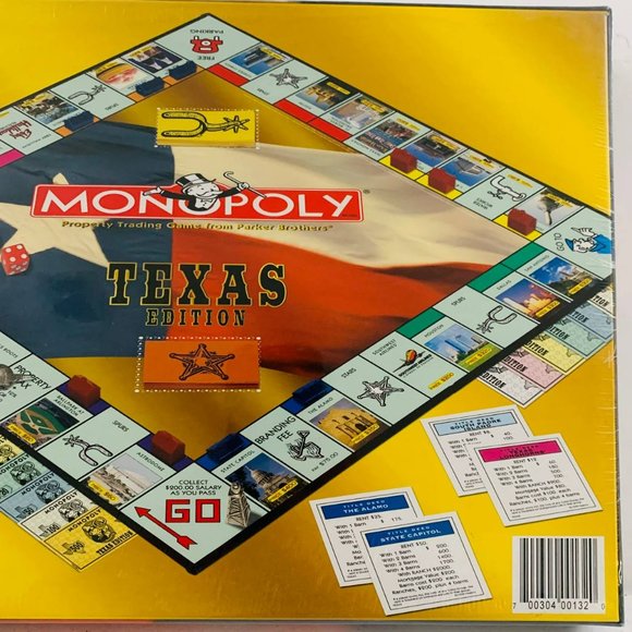 Vintage Monopoly Texas Edition Howdy! 1999 Board Game Hasbro USAopoly Sealed - Picture 7 of 9